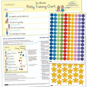 Potty Training Reward Chart for 2 yrs+ & stickers
